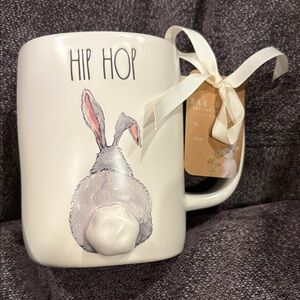 Rae Dunn Cream Hip Hop Bunny Mug